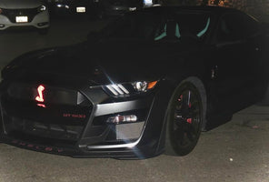 Cobra Light Up Grille Badge/Emblem Compatible with GT350 GT500 LED RGBW Bluetooth Controlled