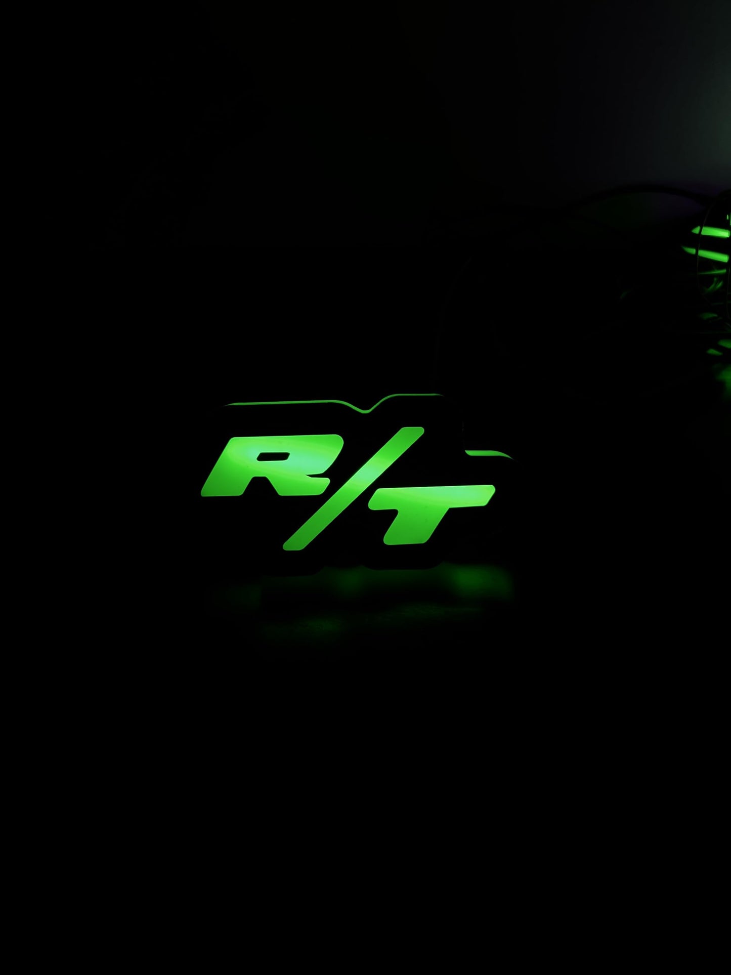 RT Grille Badge LED Light with RGBW, Bluetooth Control, Mobile App Compatible, Vehicle Front Grille Illuminated Emblem