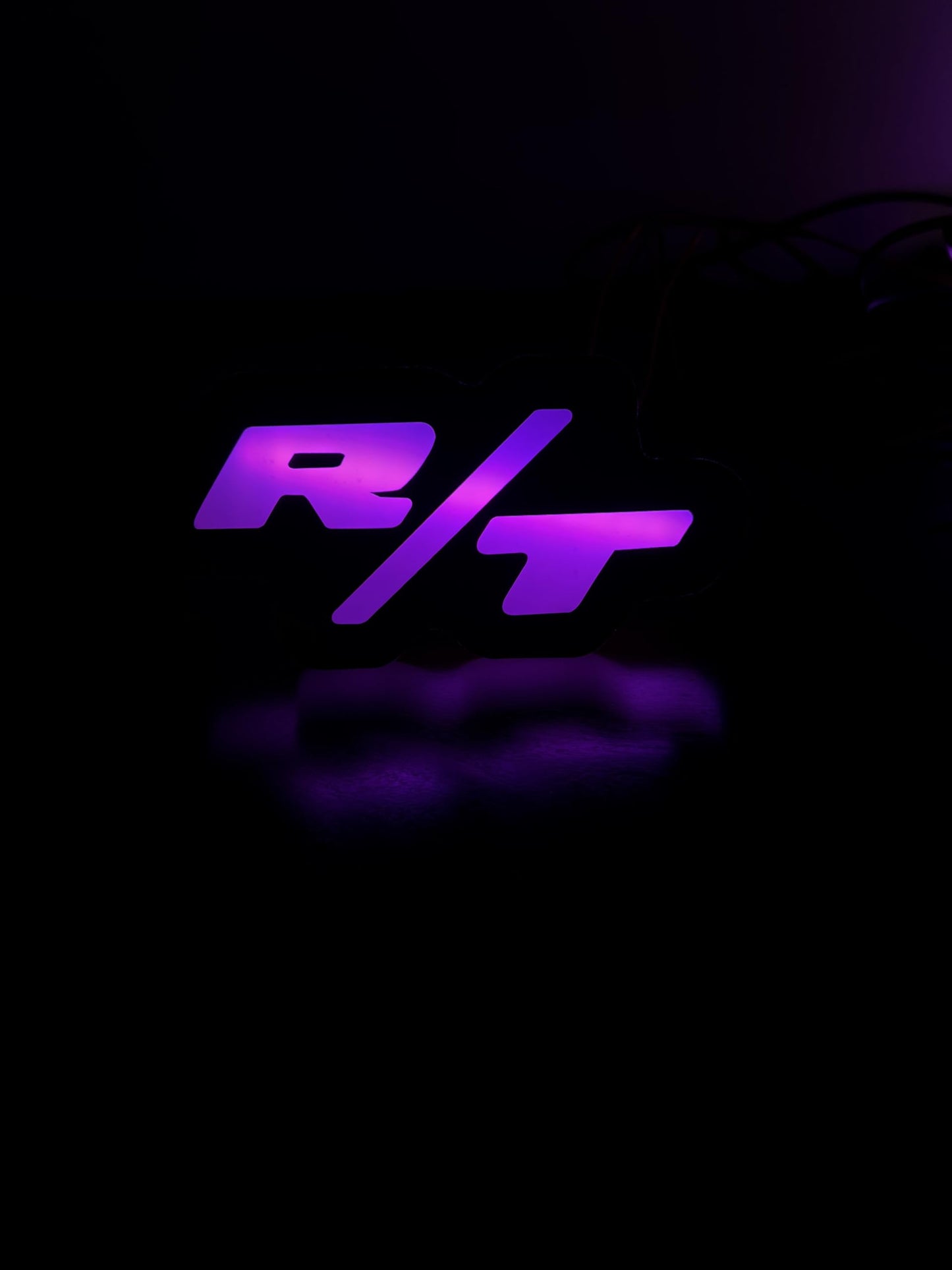 RT Grille Badge LED Light with RGBW, Bluetooth Control, Mobile App Compatible, Vehicle Front Grille Illuminated Emblem