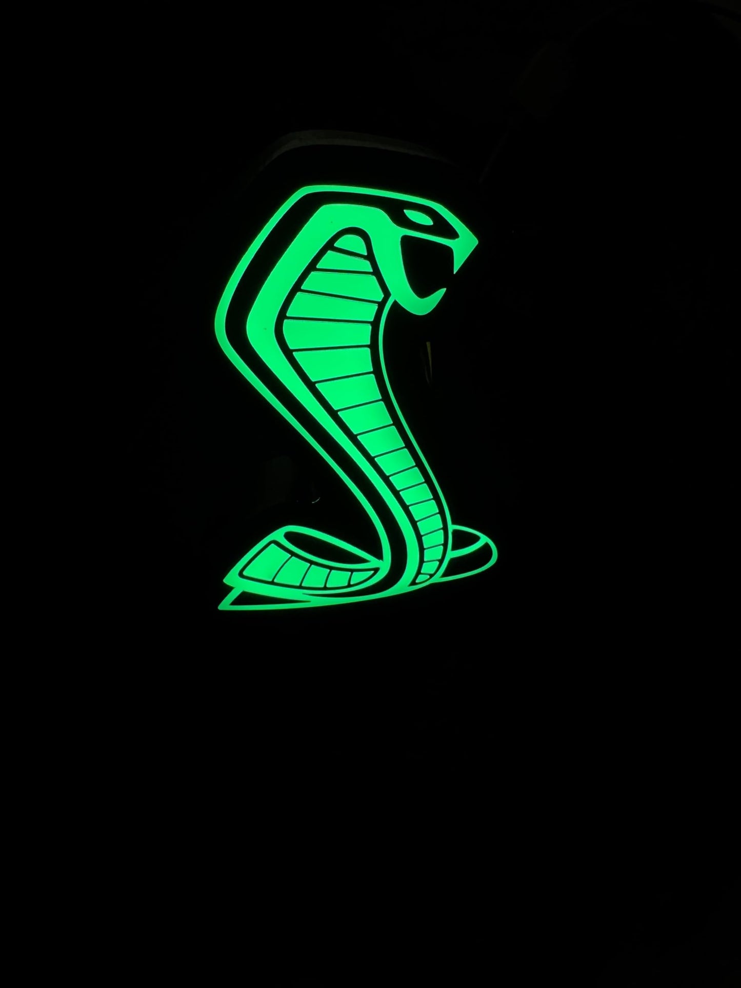 Cobra Light Up Grille Badge/Emblem Compatible with GT350 GT500 LED RGBW Bluetooth Controlled