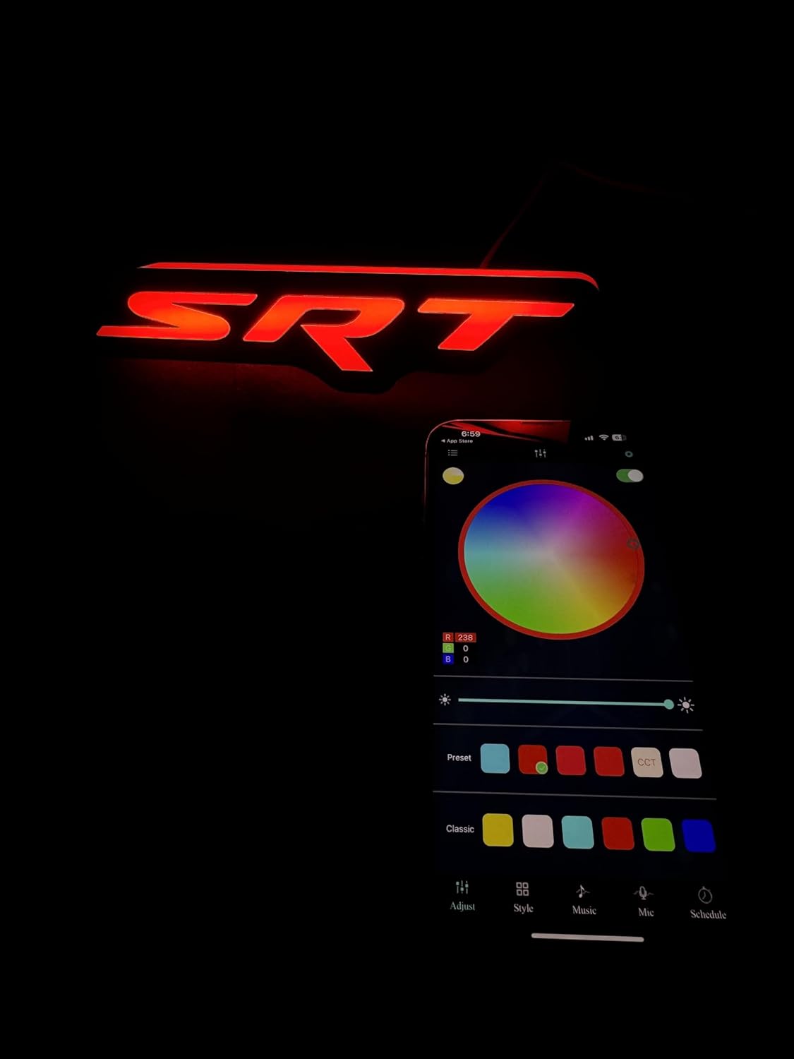 SRT RGB LED EMBLEM FRONT GRILLE