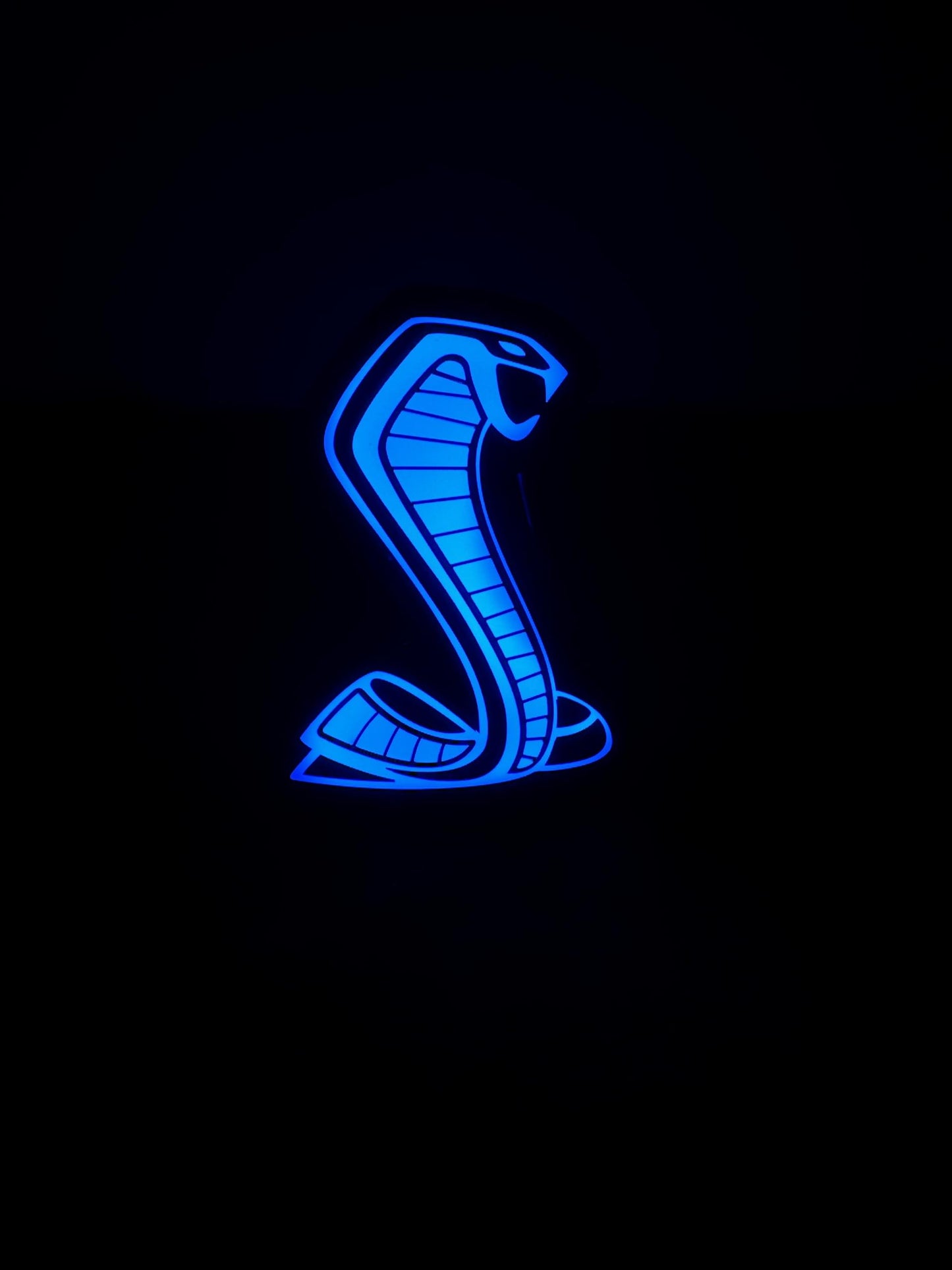 Cobra Light Up Grille Badge/Emblem Compatible with GT350 GT500 LED RGBW Bluetooth Controlled