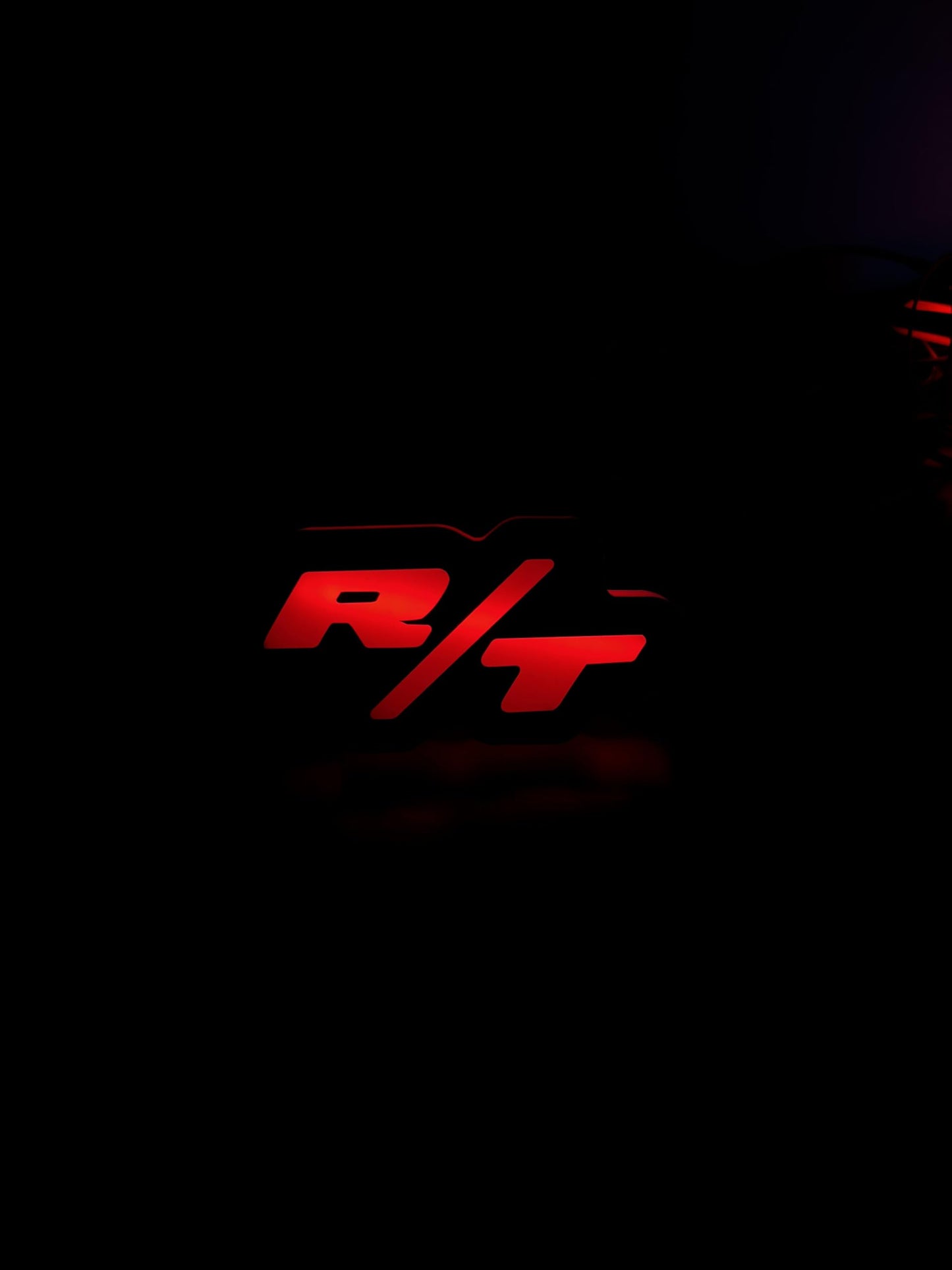 RT Grille Badge LED Light with RGBW, Bluetooth Control, Mobile App Compatible, Vehicle Front Grille Illuminated Emblem