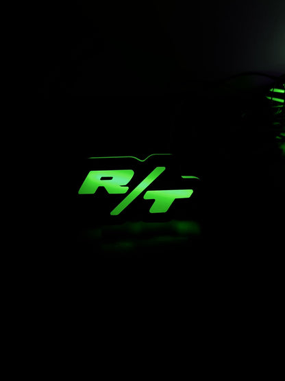 RT Grille Badge LED Light with RGBW, Bluetooth Control, Mobile App Compatible, Vehicle Front Grille Illuminated Emblem