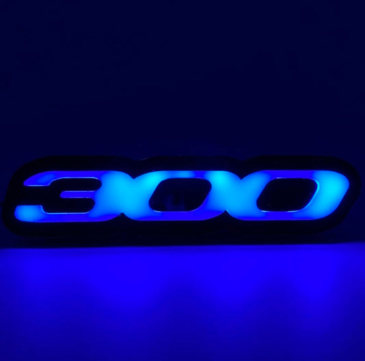 300 LED Grille Badge, RGBW Bluetooth Controlled Emblem, Custom Vehicle Logo Light, 2006-2024 Models