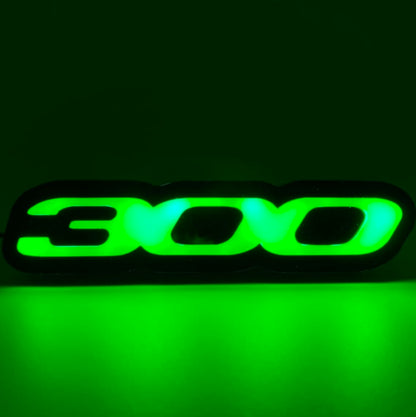 300 LED Grille Badge, RGBW Bluetooth Controlled Emblem, Custom Vehicle Logo Light, 2006-2024 Models
